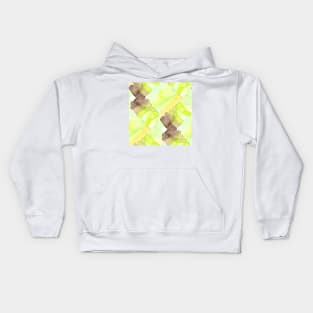 Watercolor chaotic shapes Kids Hoodie